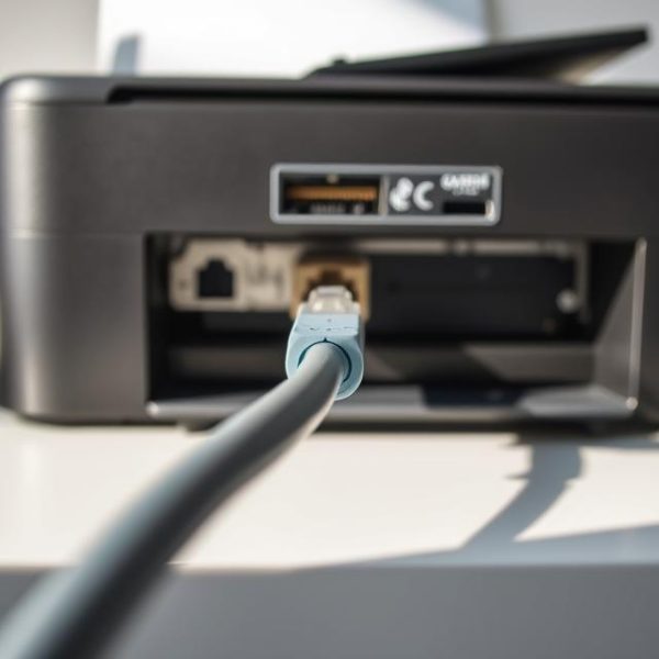 how to connect printer to computer using network cable