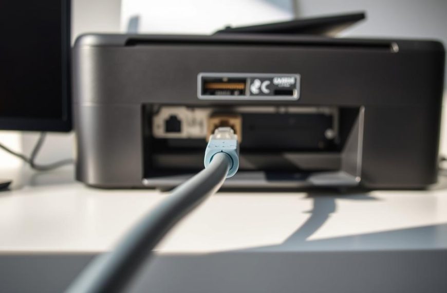 how to connect printer to computer using network cable