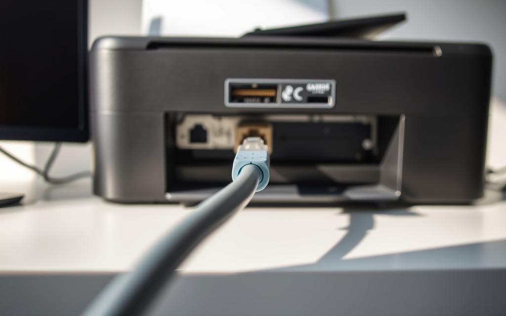 how to connect printer to computer using network cable